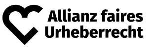 Logo Allianz faires Urheberrecht, mit Text, schwarz, PNG